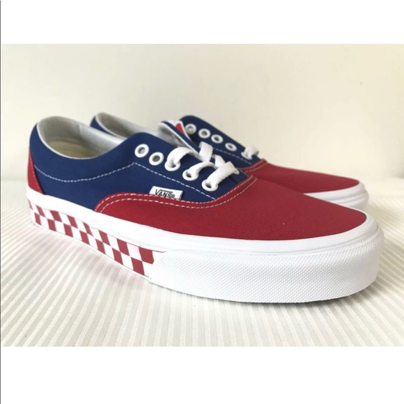 Vans Other - Vans Era BMX Checkerboard True Blue Red Sneakers